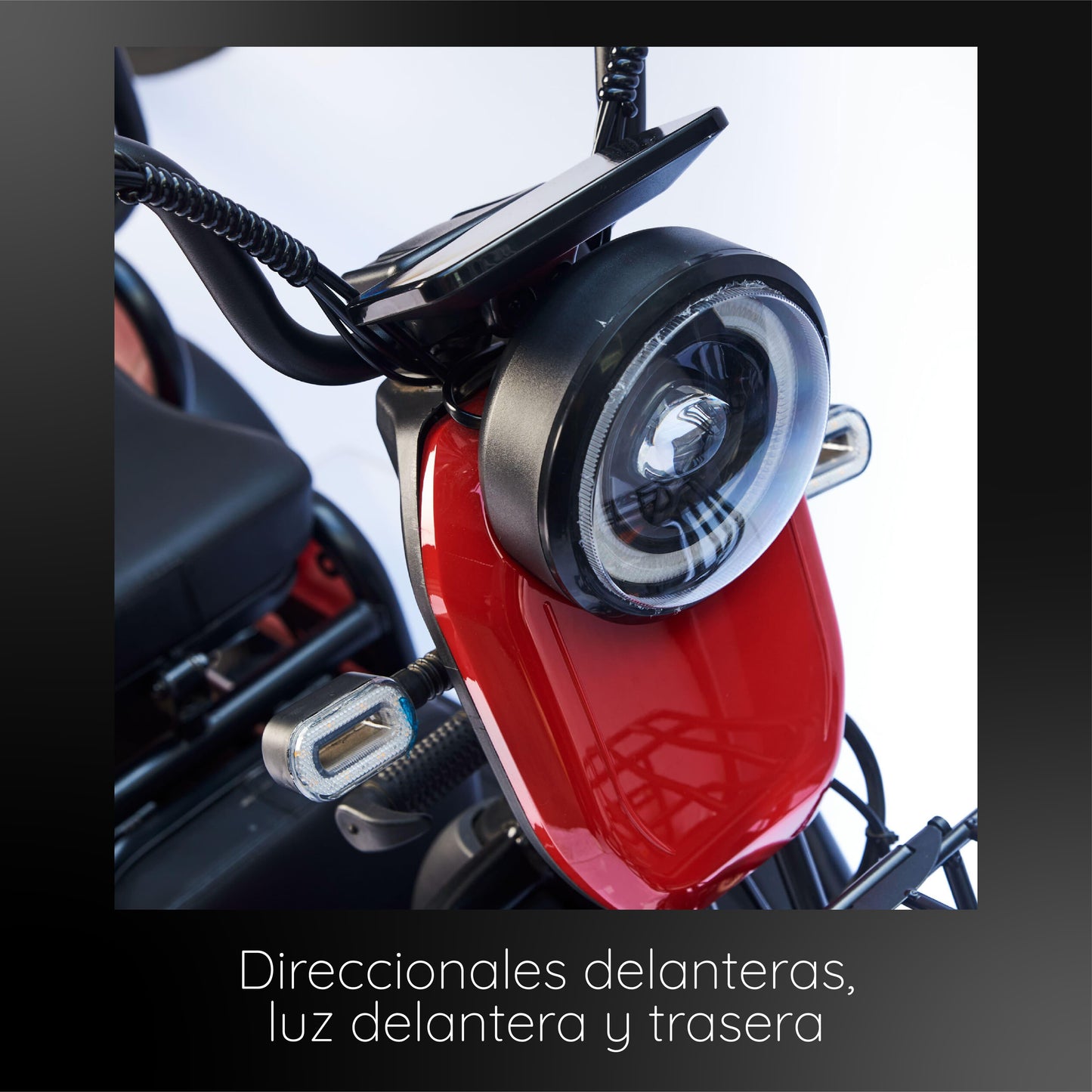 Trimoto Eléctrica Moveen Urban Rojo