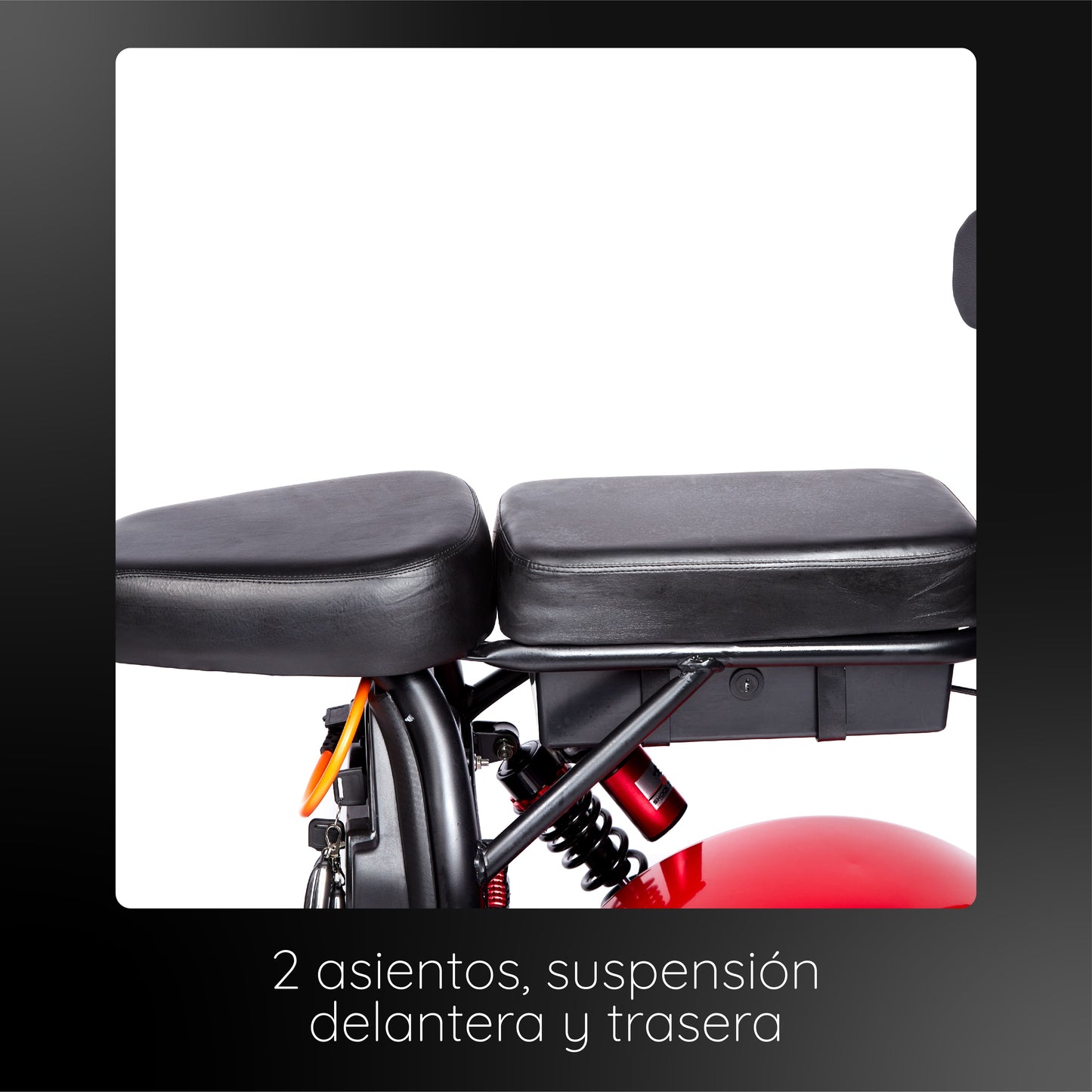 Moto Eléctrica ROAD KING 2 Lithium Rojo