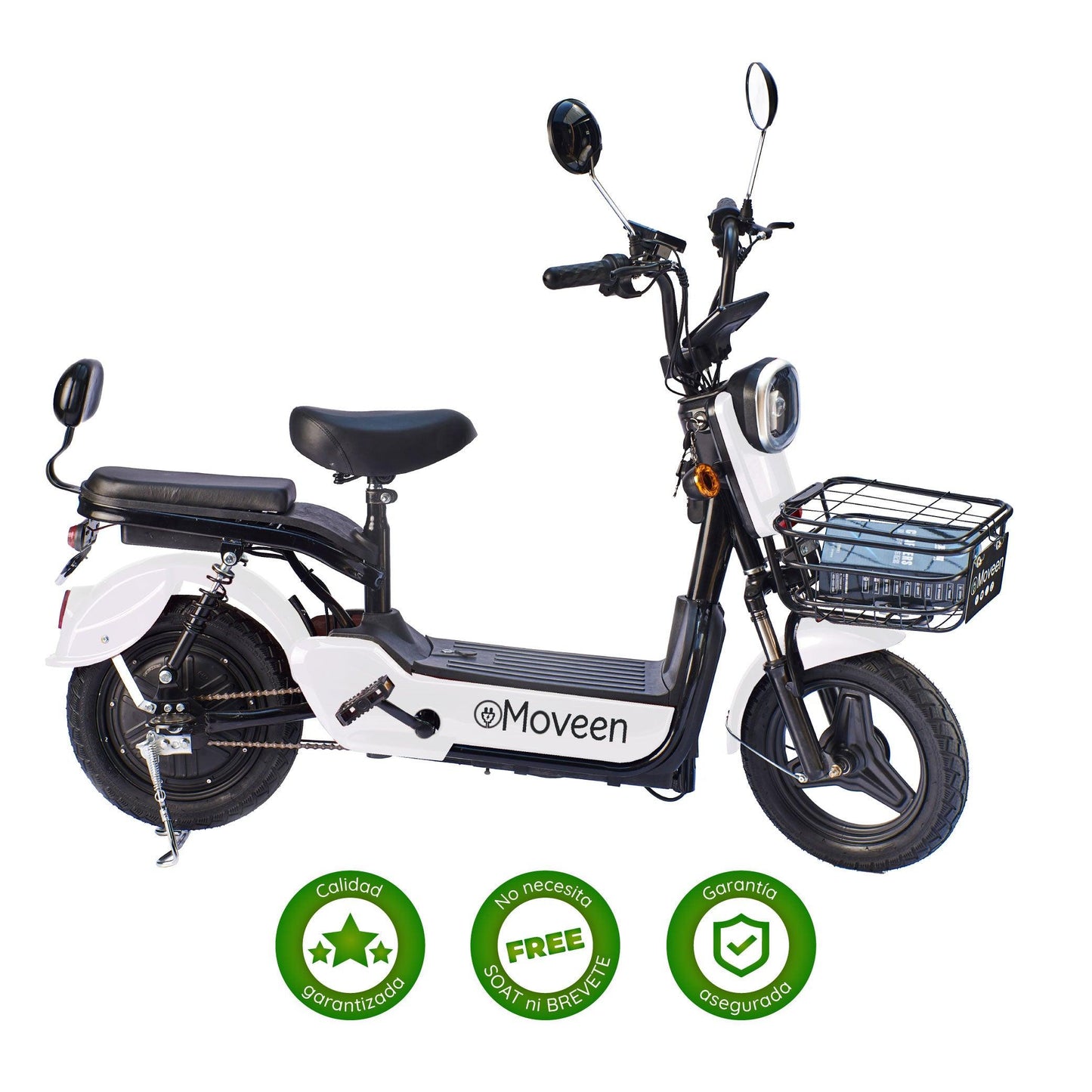 Bicimoto Eléctrica Moveen Med Urban 2 Blanco