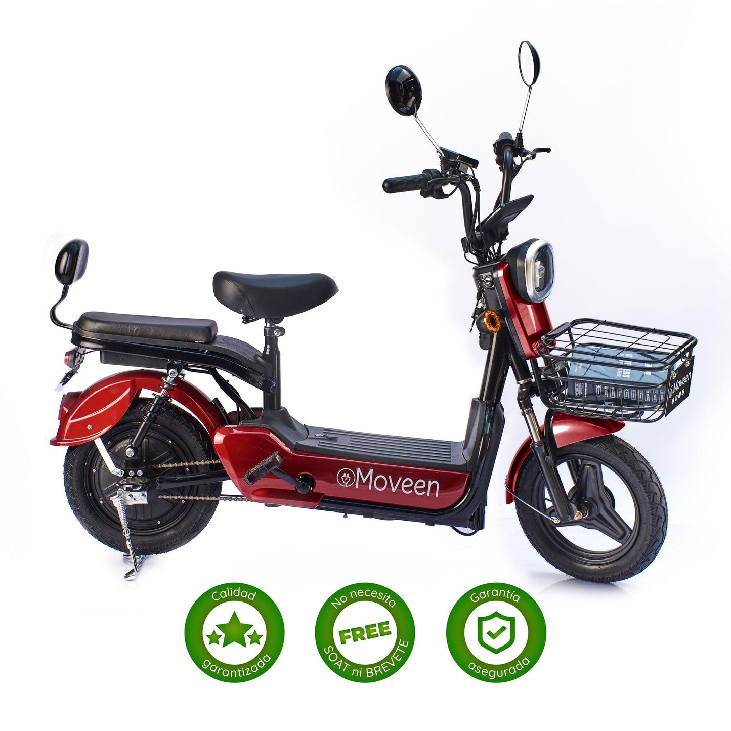 Bicimoto Eléctrica Moveen Med Urban 2 Rojo