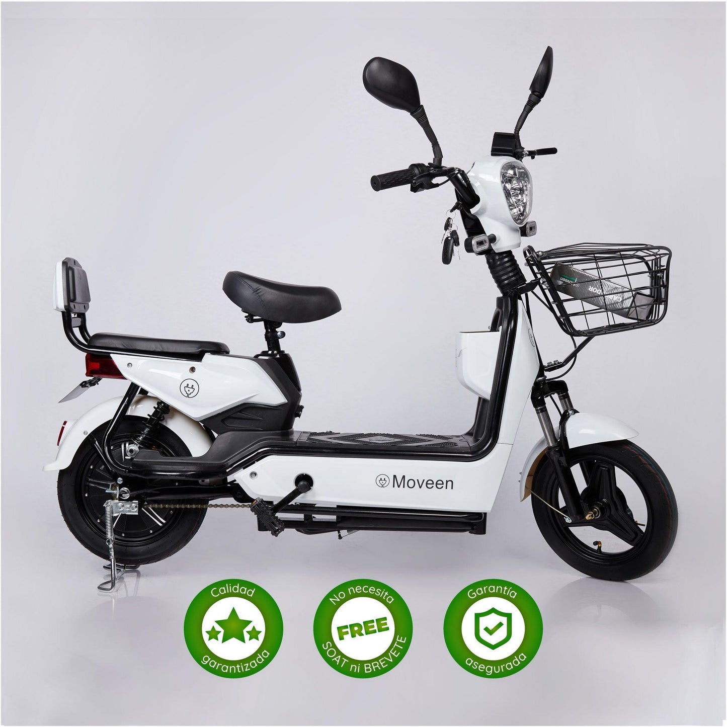 Bicimoto Eléctrica Moveen Med Urban 1 Blanco