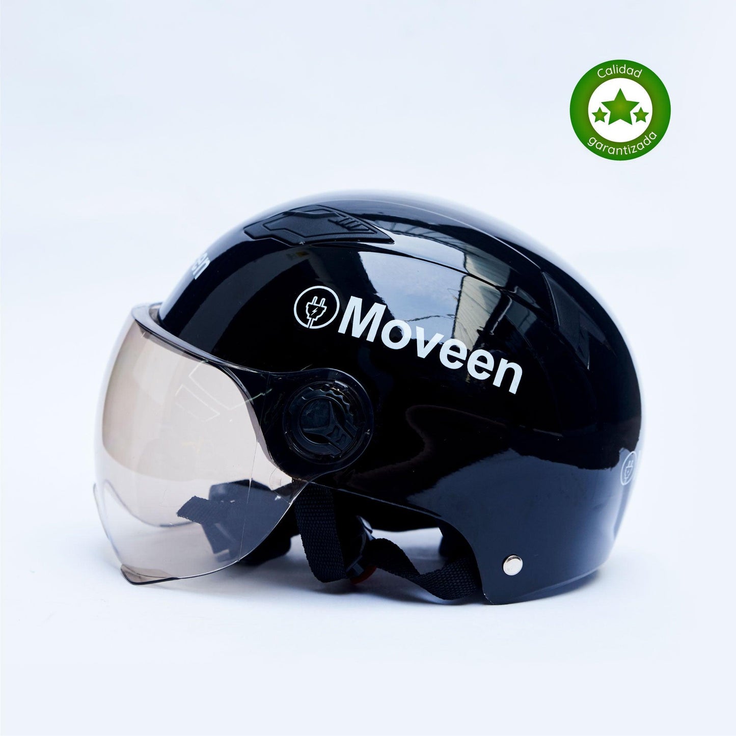 CASCO RETRO COLOR NEGRO