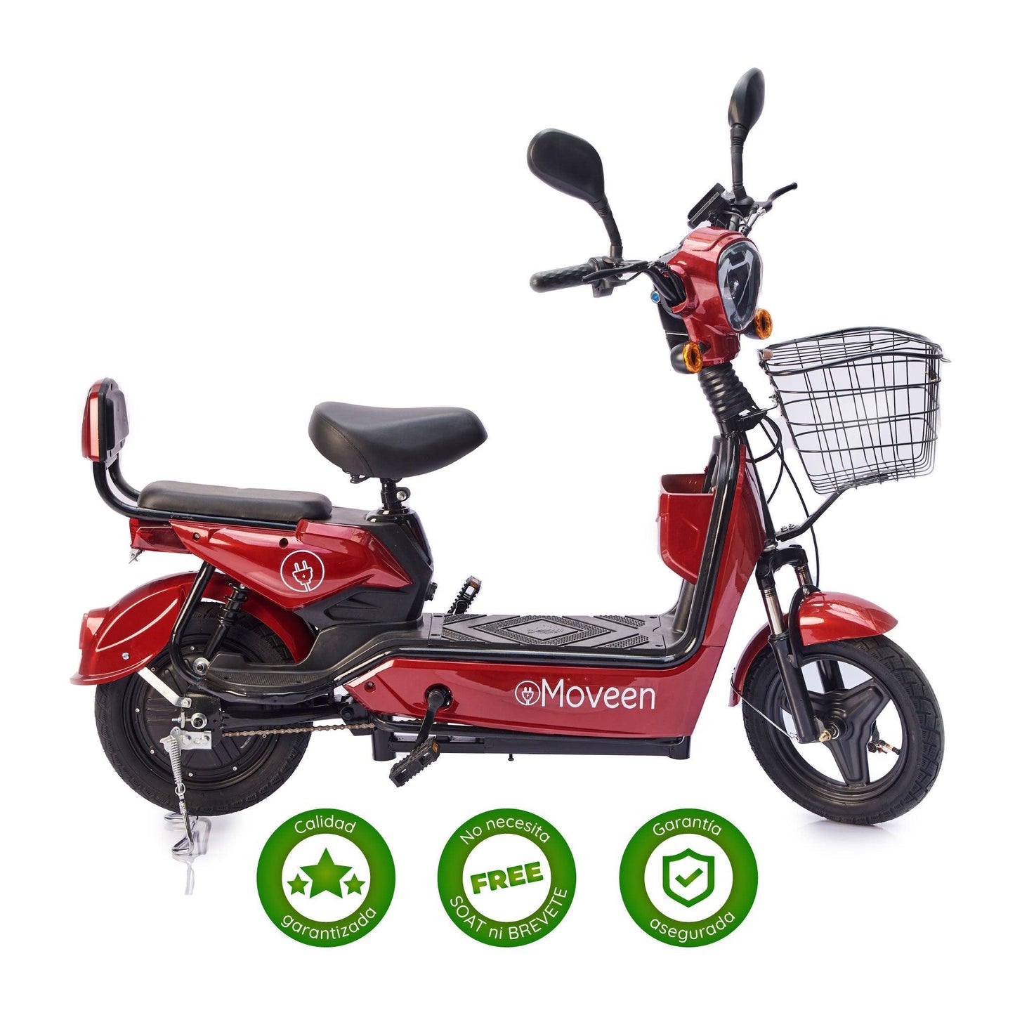 Bicimoto Eléctrica Moveen Med Urban 1 Rojo