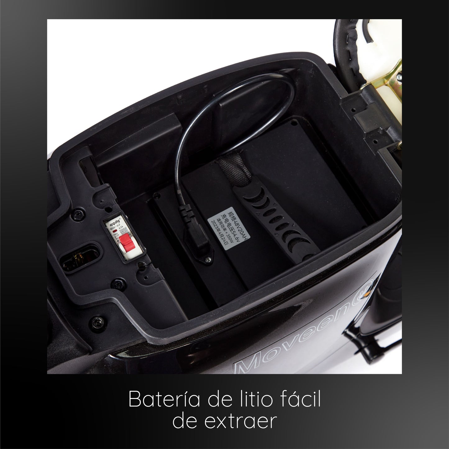 Bicimoto Eléctrica Moveen Med Urban 4 Vintage Lithium - Blanco