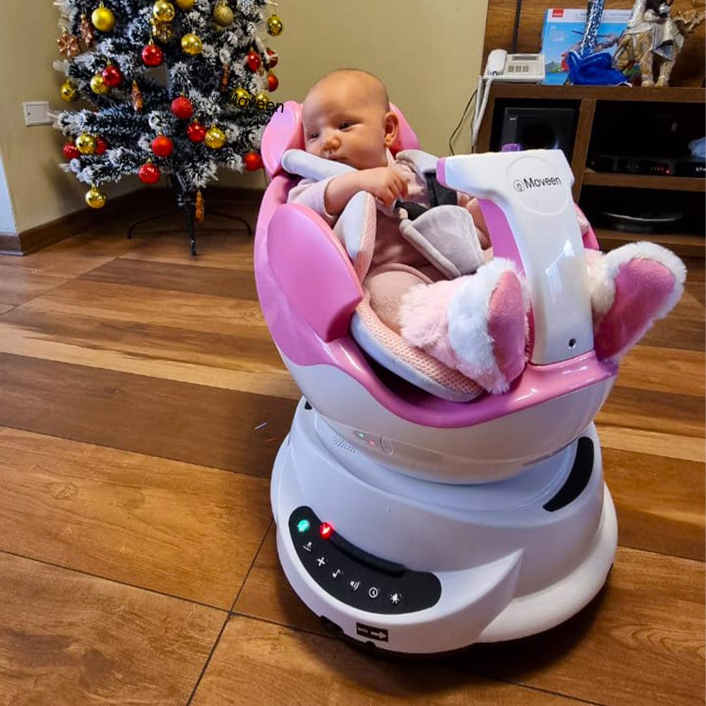 Mecedora ROBOT 360 Inteligente para Bebes Rosa