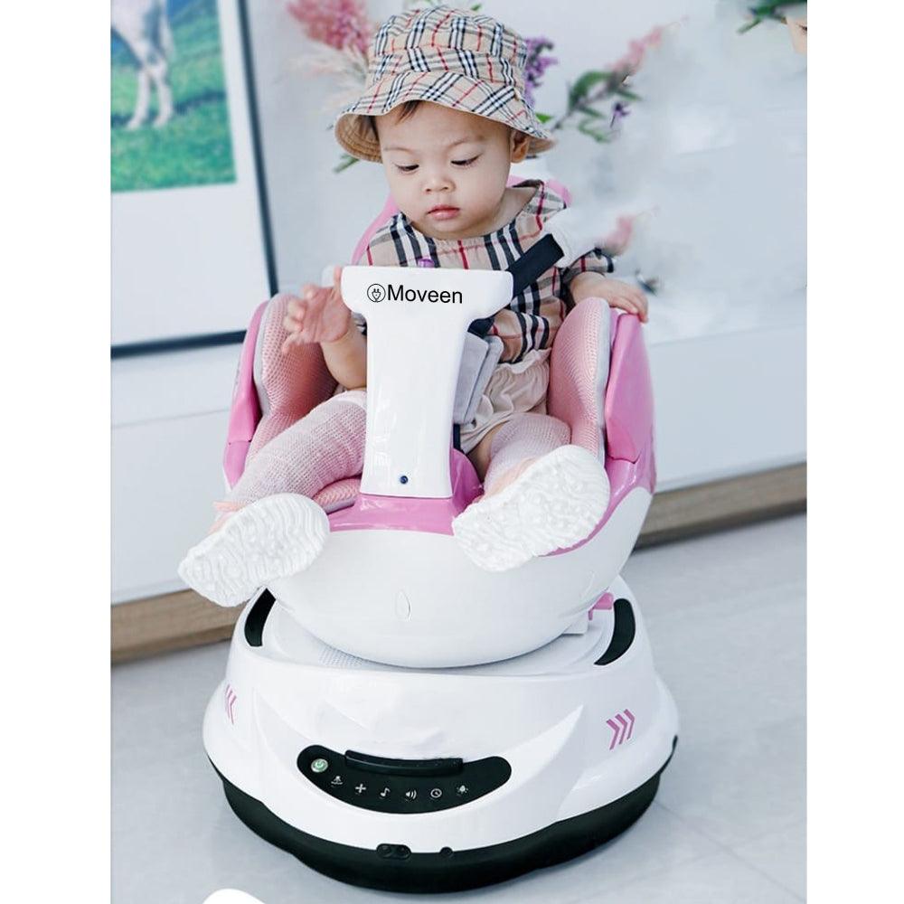 Mecedora ROBOT 360 Inteligente para Bebes Rosa