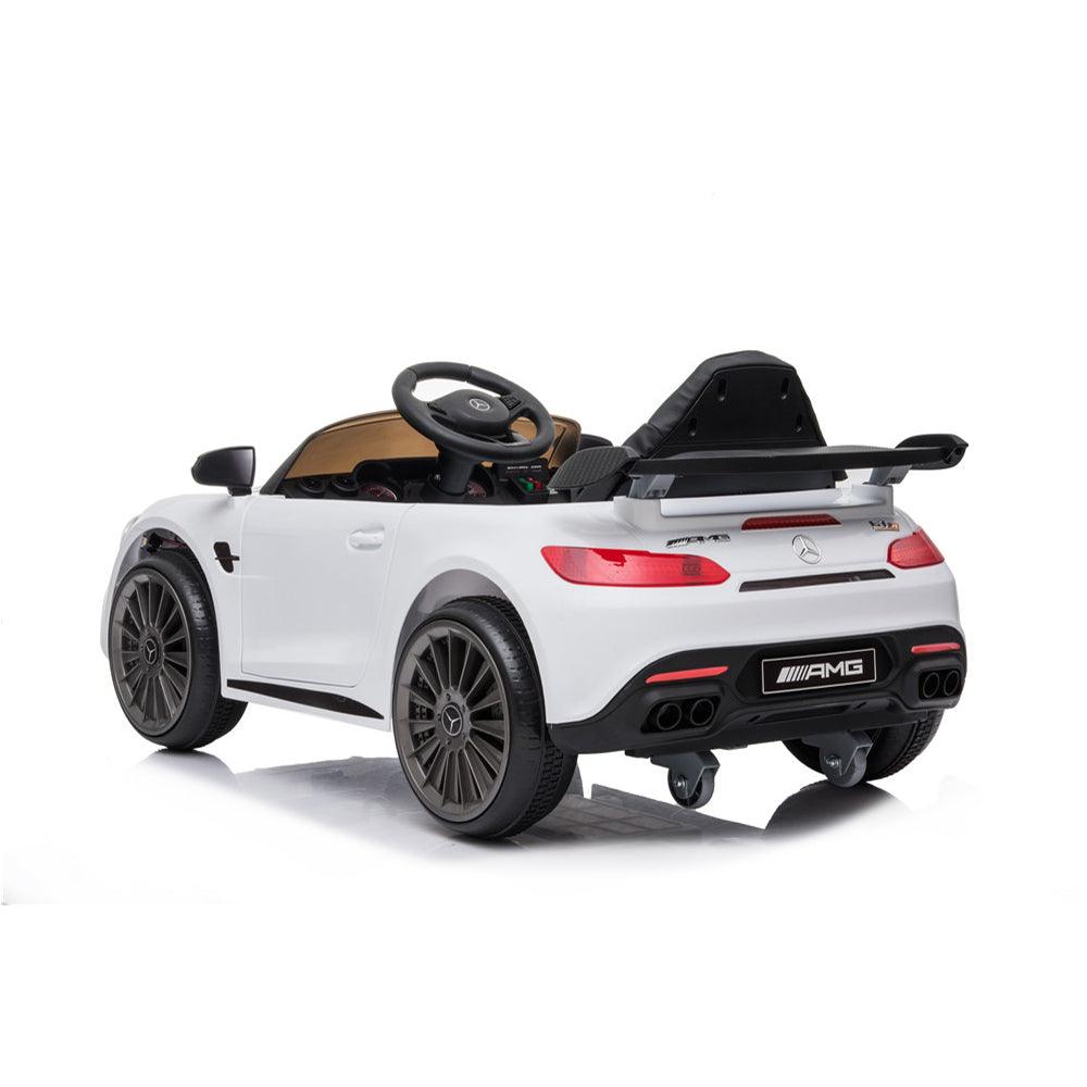 CARRO A BATERÍA MERCEDES BENZ GTR AMG LICENCIADO BLANCO