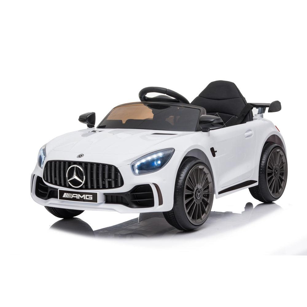 CARRO A BATERÍA MERCEDES BENZ GTR AMG LICENCIADO BLANCO