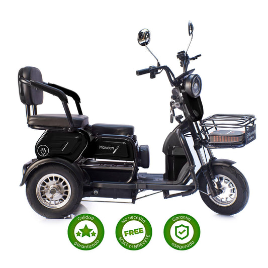 Trimoto Eléctrica Moveen Urban Negro