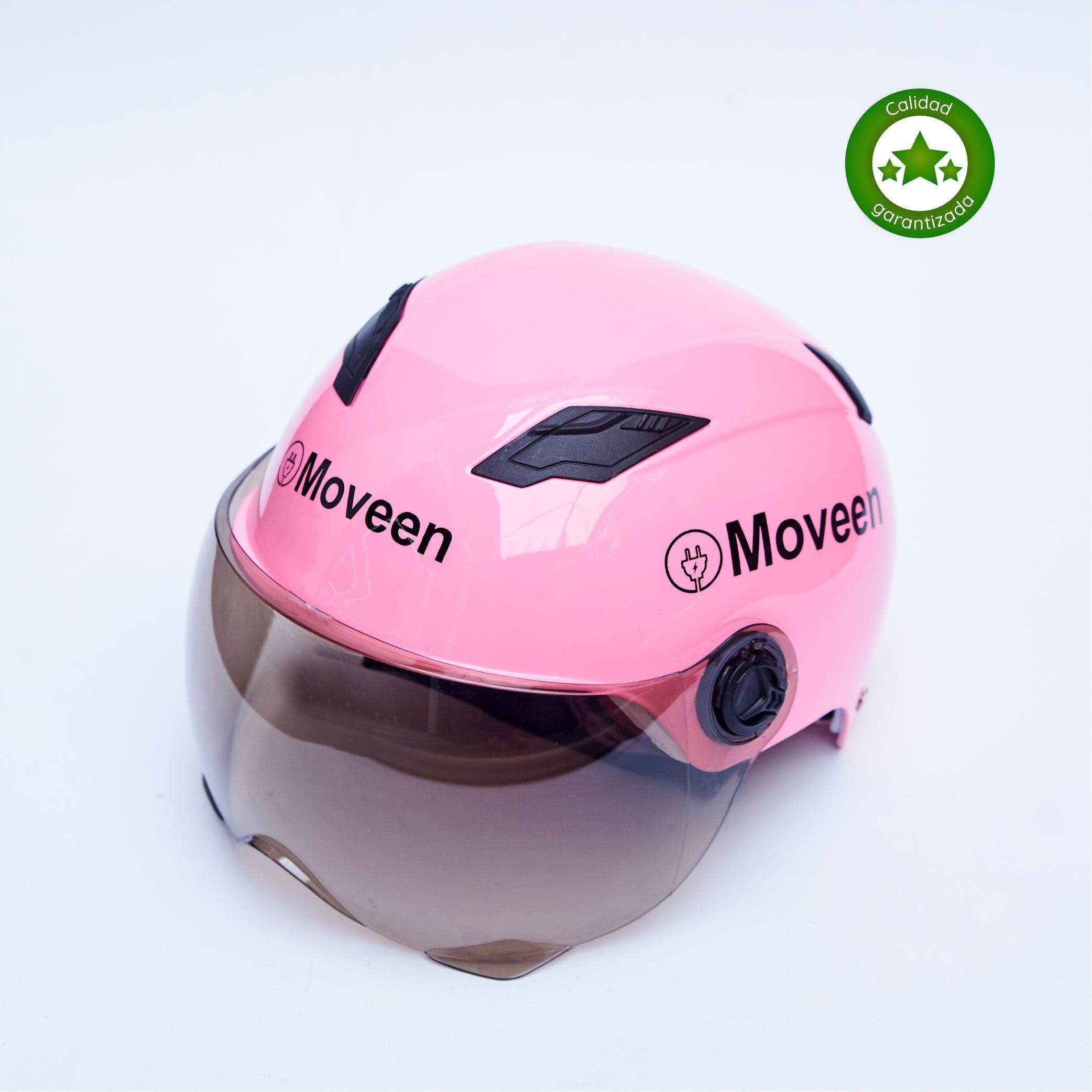 Casco de hotsell moto rosado