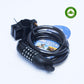 Cable Candado Bloqueo de Bicicleta con Clave Negro Moveen