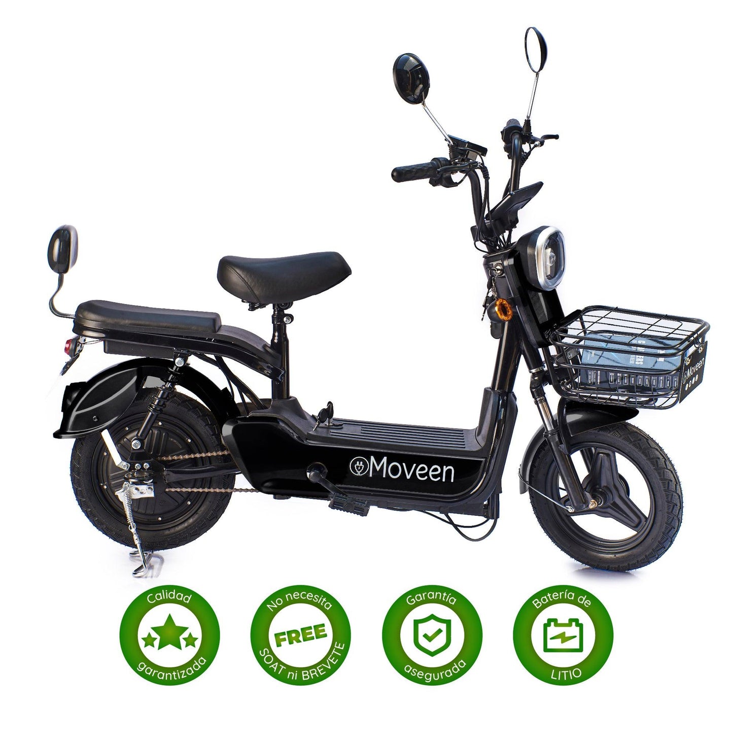 Bicimoto Eléctrica Moveen Med Urban 2 Lithium Negro