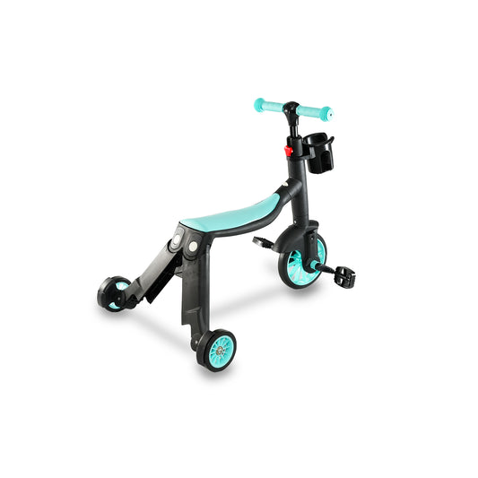 SCOOTER MUNTIFUNCIONAL Y CONVERTIBLE 3 EN 1 COLOR CELESTE