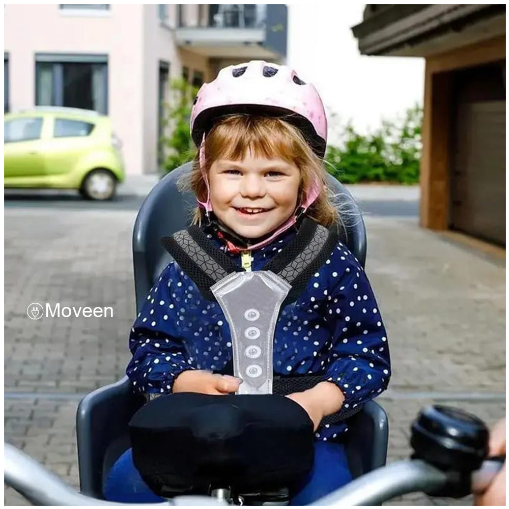 Cinturon de Seguridad LED para Niños Motos Moveen Negro