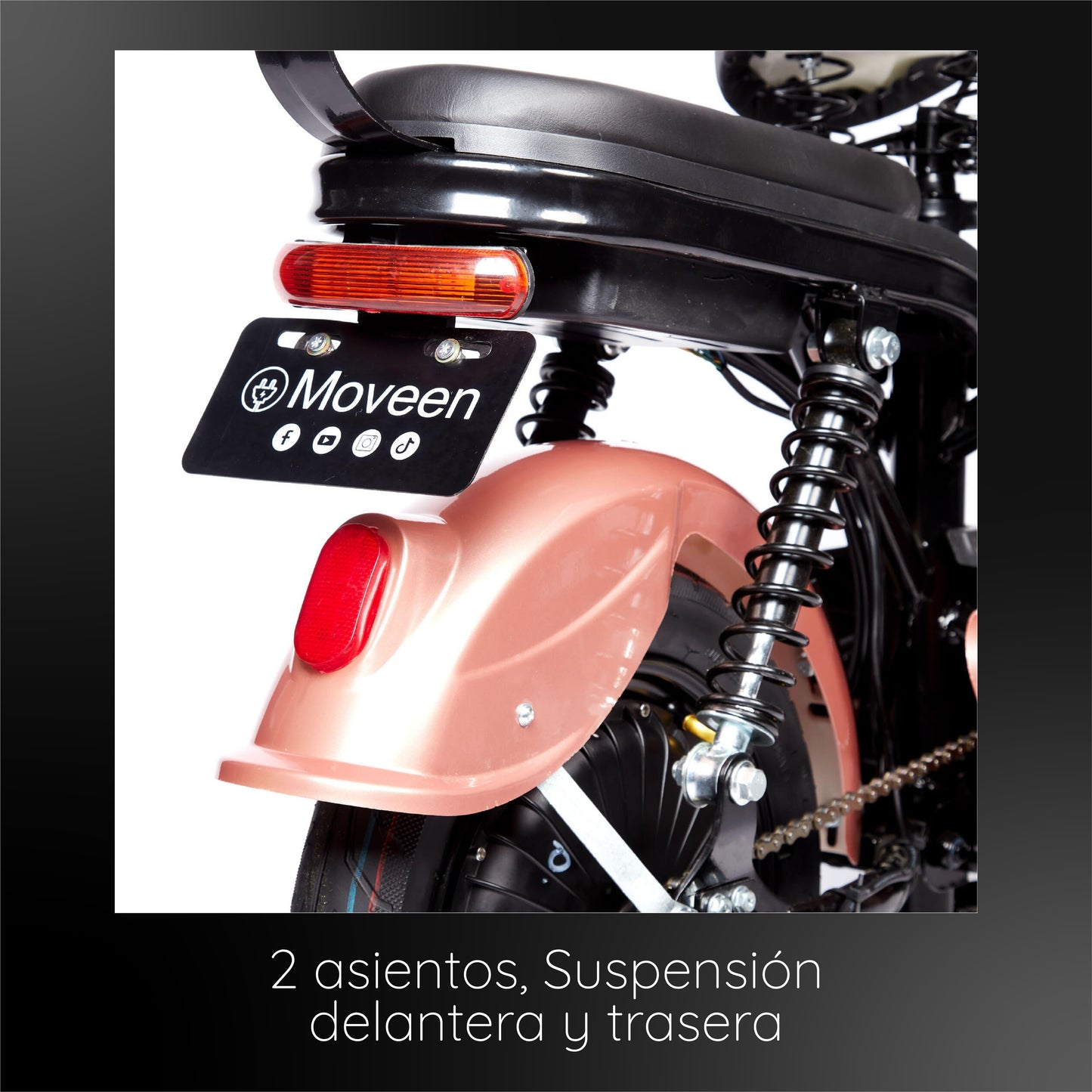 Bicimoto Eléctrica Moveen Med Urban SPARK Golden Rose