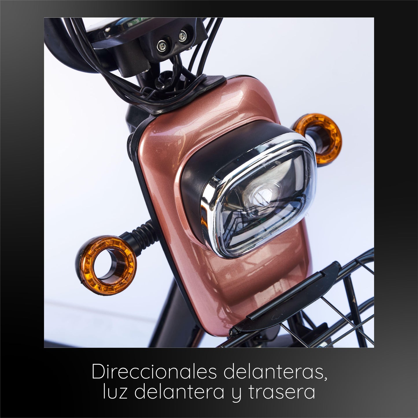 Bicimoto Eléctrica Moveen Med Urban 3 New Golden Rose