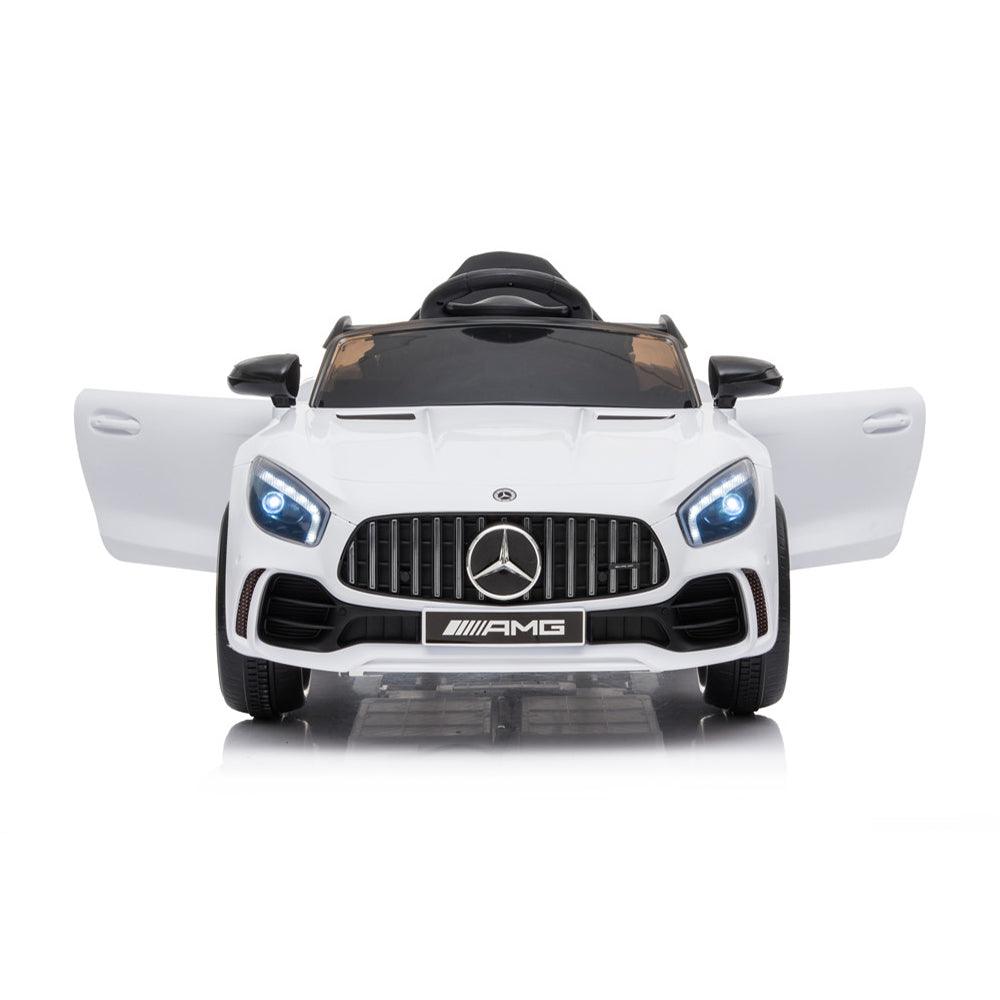 CARRO A BATERÍA MERCEDES BENZ GTR AMG LICENCIADO BLANCO